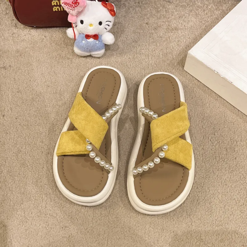 WUJI Slip Resistant Odor Resistant Slide Slippers Women's-14