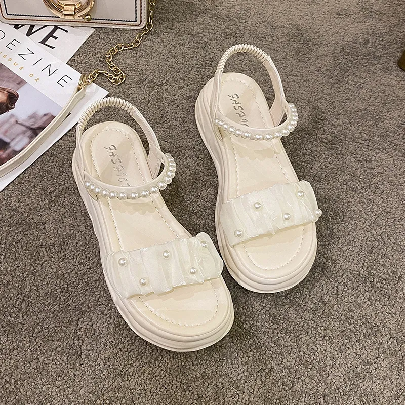 WUJI One Strap Sandals 5CM Women's-6