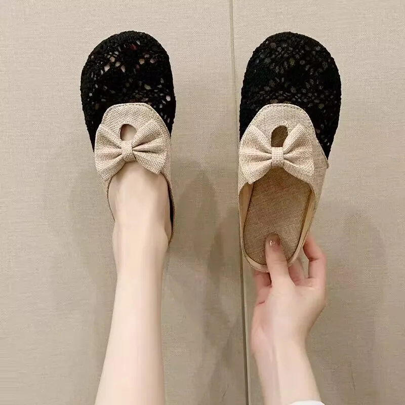 WUJI Rubber Sole Cut Out Abrasion Resistant Quick Dry Closed Toe Slippers Women's-1