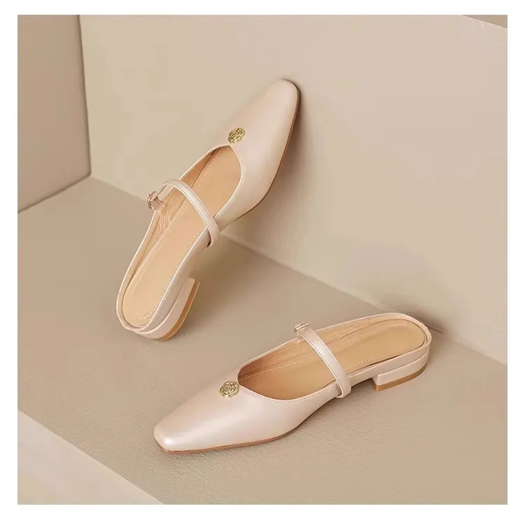 WUJI Odor Resistant, Abrasion Resistant Closed Toe Slippers Women's Champagne Gold-3