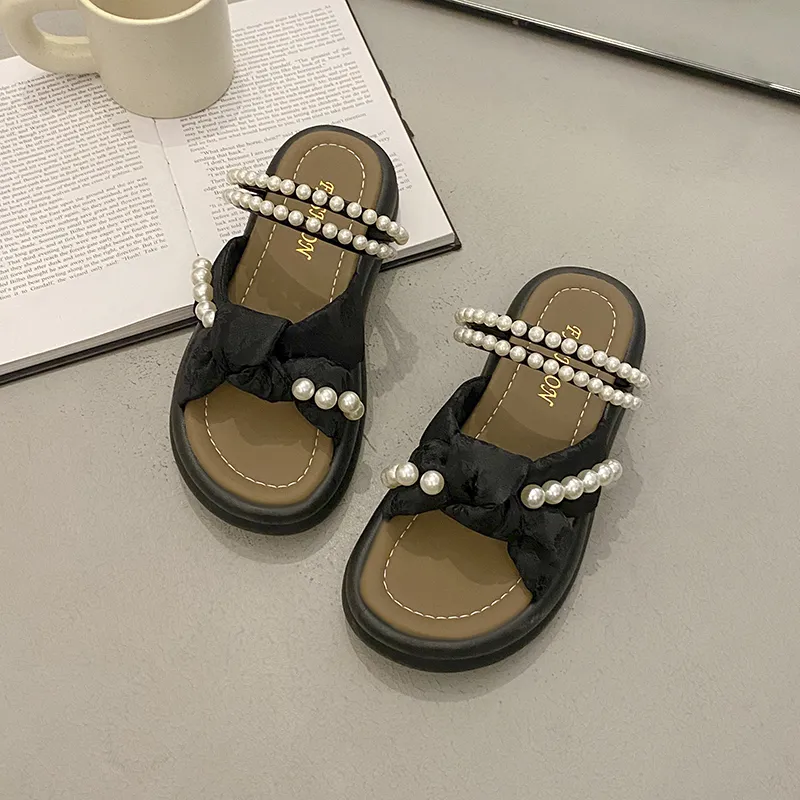 WUJI Rubber Sole Slip Resistant Odor Resistant Slide Slippers Women's-9