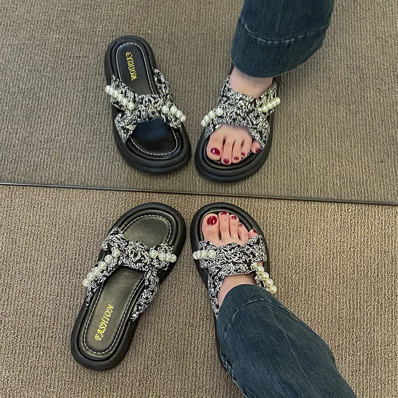 WUJI Slip Resistant Abrasion Resistant Slide Slippers Women's-11