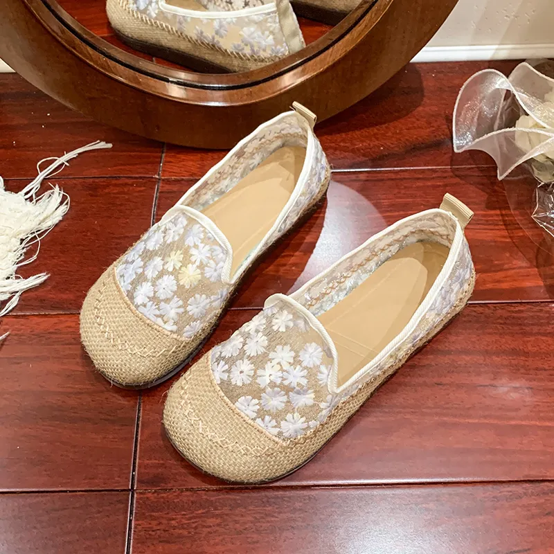 WUJI Espadrilles Women's Pink/Blue-7