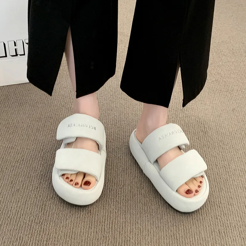 WUJI Rubber Sole Slip Resistant Abrasion Resistant Slide Slippers Women's-19