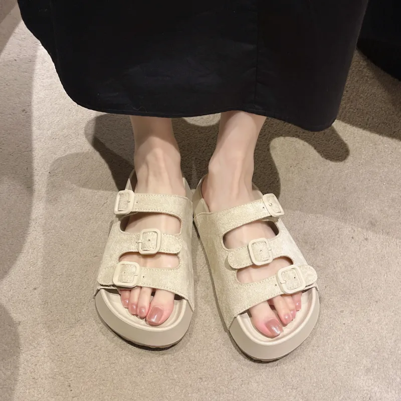 WUJI Slip Resistant Abrasion Resistant Slide Slippers Women's-6