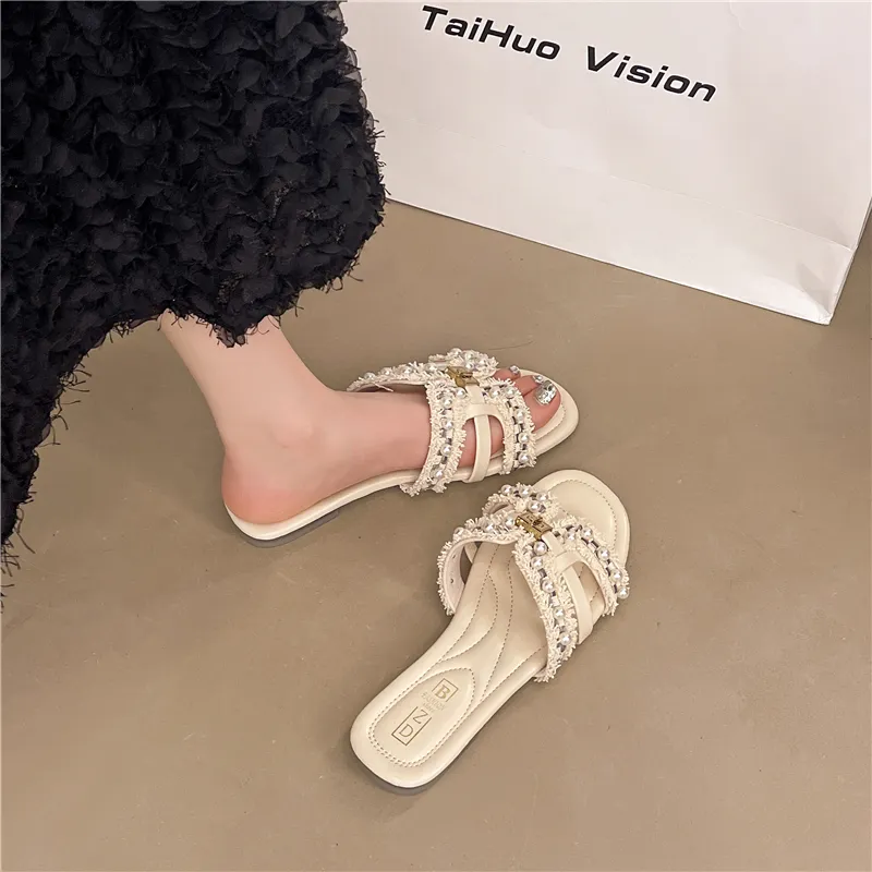 WUJI Slip Resistant Abrasion Resistant Slide Slippers Women's-6
