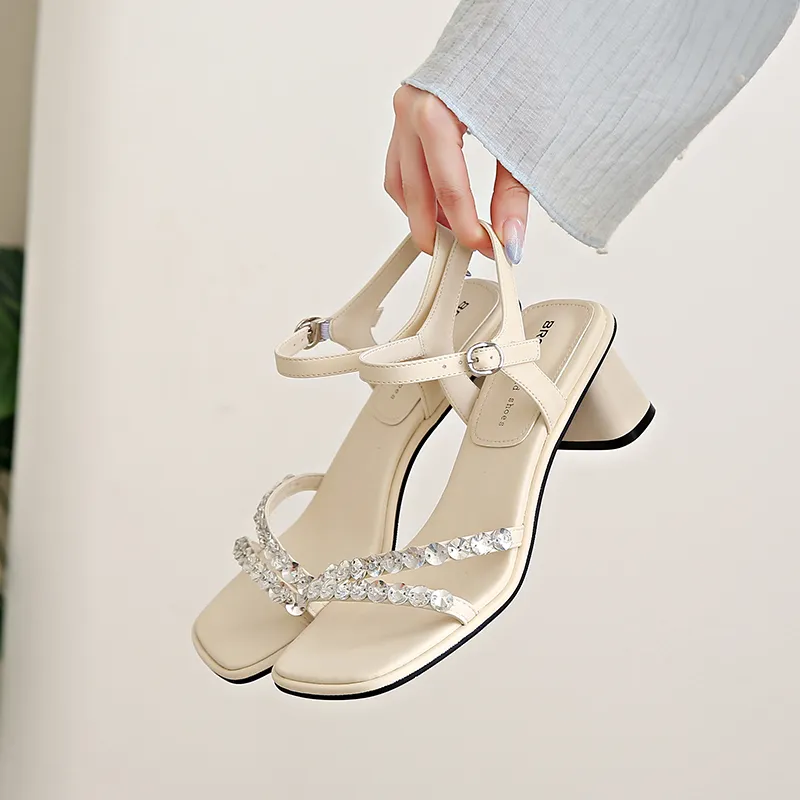 WUJI One Strap Sandals 5cm Women's-6