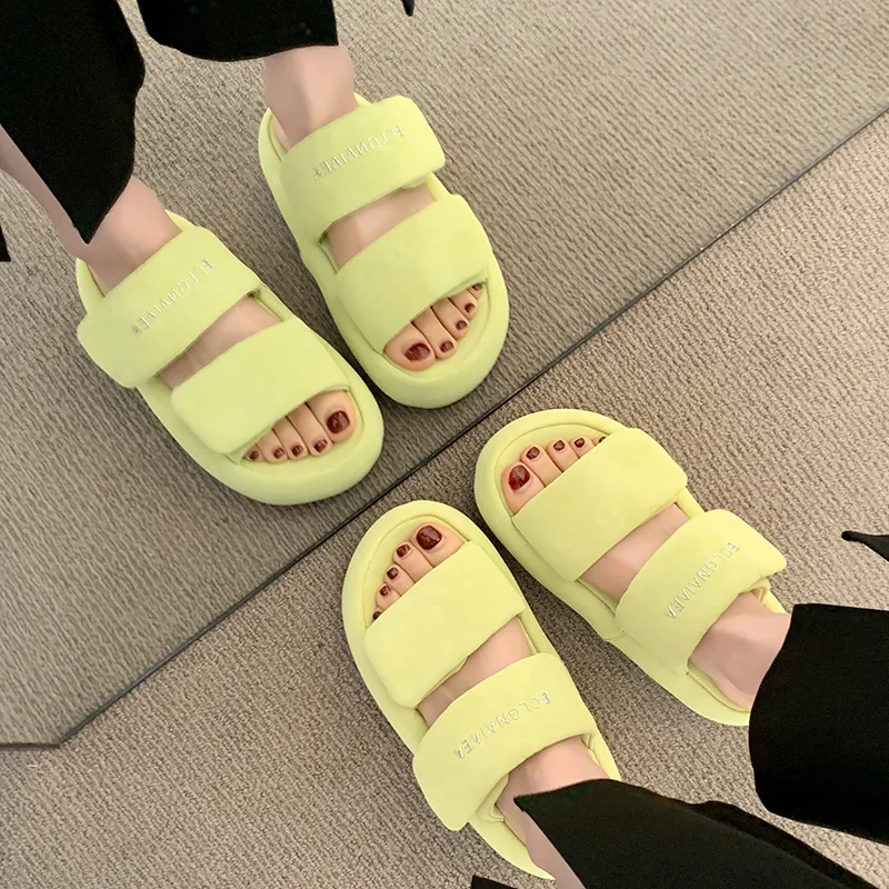 WUJI Rubber Sole Slip Resistant Abrasion Resistant Slide Slippers Women's-14