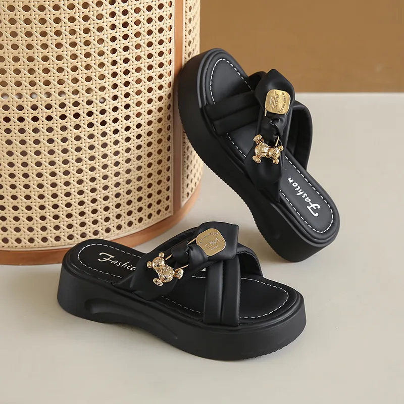 WUJI Slip Resistant Abrasion Resistant Slide Slippers Women's-11