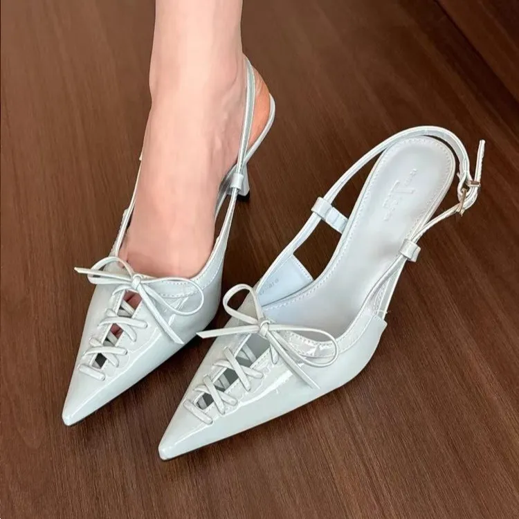 WUJI Chunky Heel High Heels Women's-7
