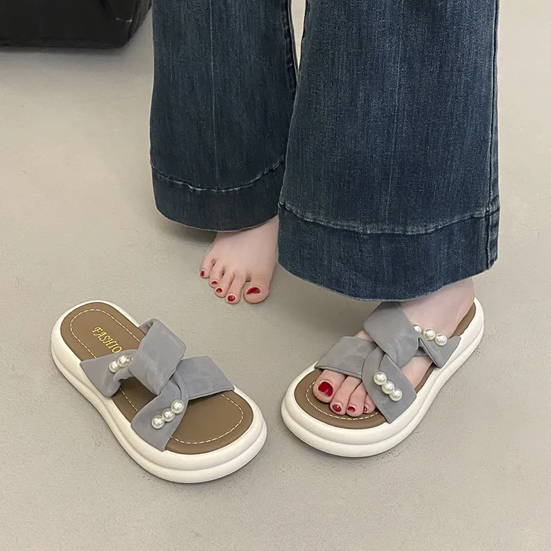 WUJI Rubber Sole Slip Resistant Slide Slippers Women's-3