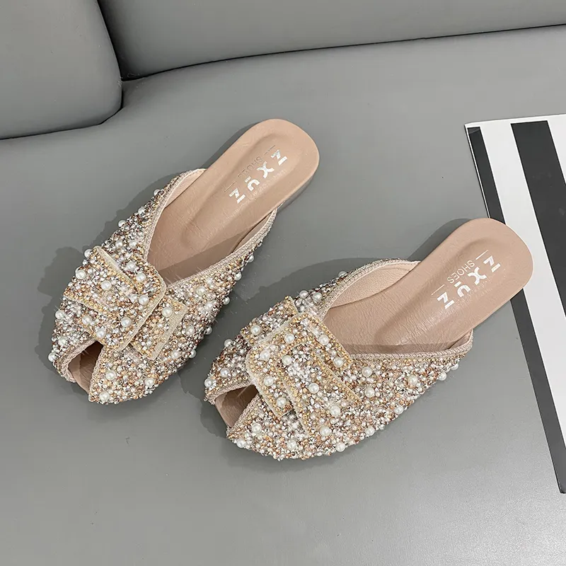 WUJI Slip Resistant Abrasion Resistant Closed Toe Slippers Women's-11
