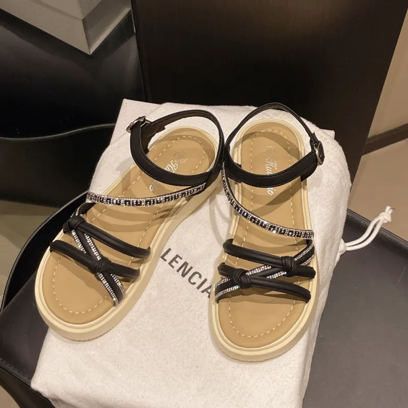WUJI One Strap Sandals 3cm Women's-3