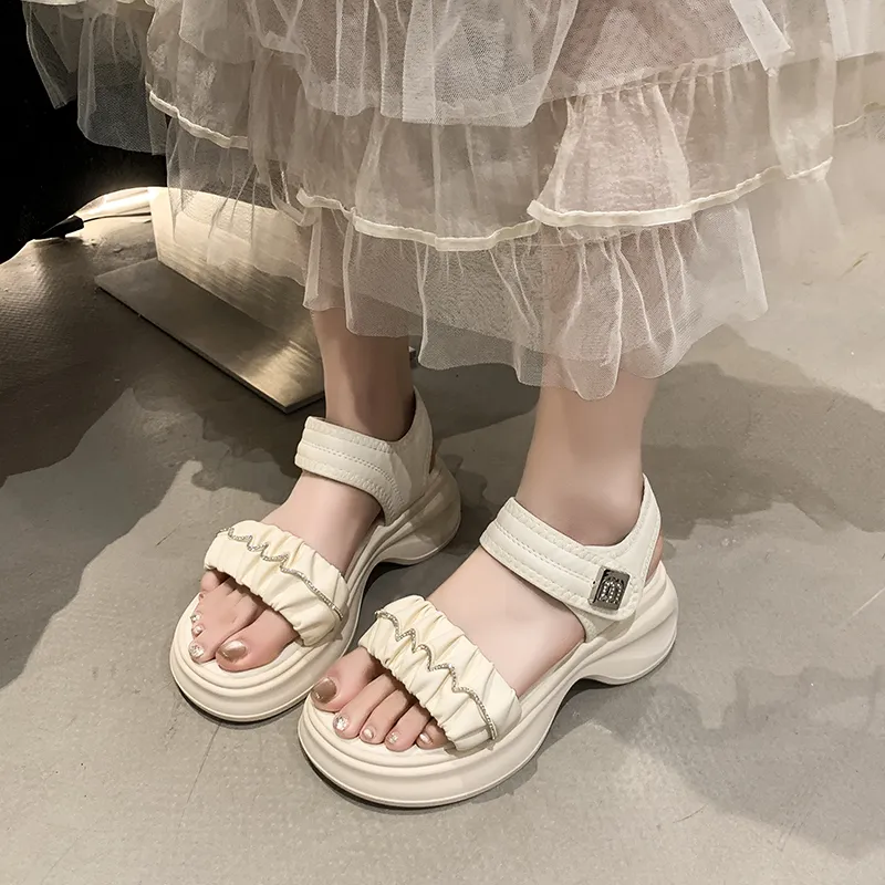 WUJI One Strap Sandals 5.5CM Women's-8
