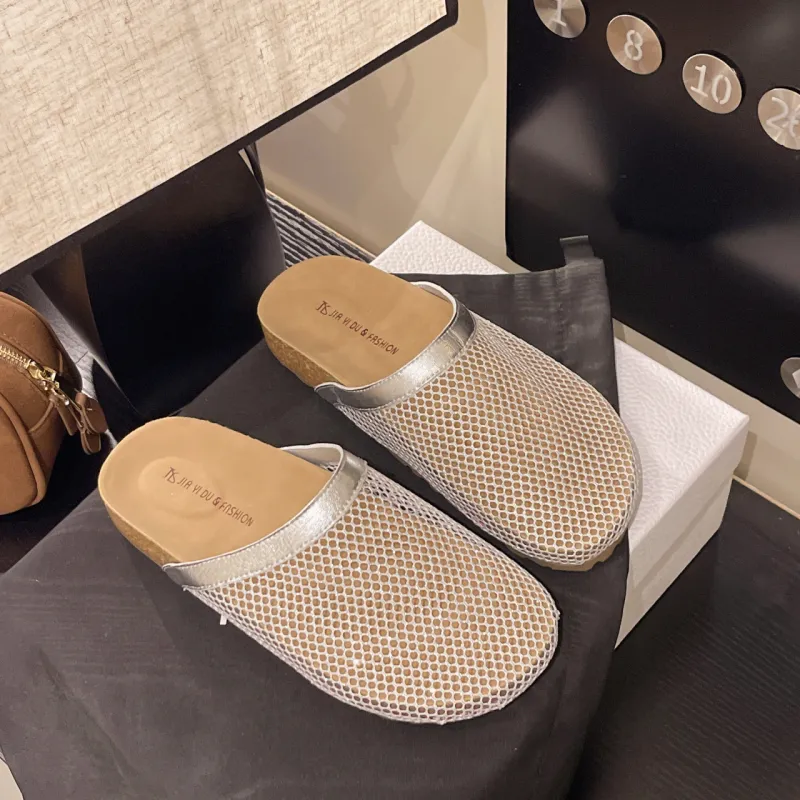 WUJI Rubber Sole Cut Out Slip Resistant Abrasion Resistant Closed Toe Slippers Women's-3