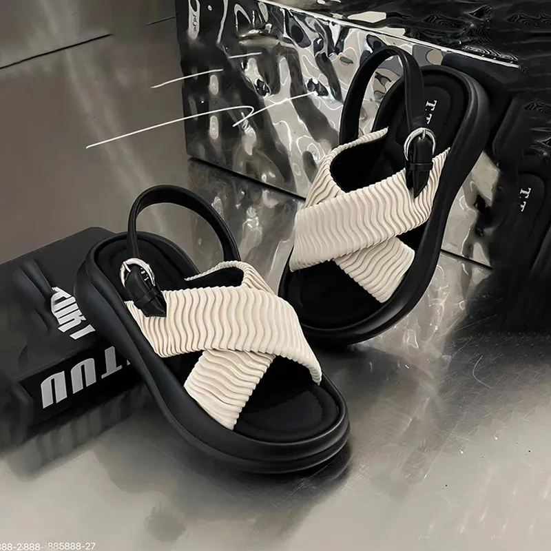 WUJI Rubber Sole Slip Resistant Abrasion Resistant Slide Slippers Women's-3