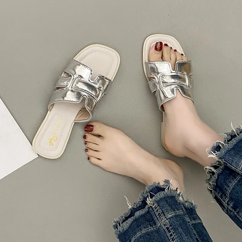 WUJI Rubber Sole Slip Resistant Abrasion Resistant Slide Slippers Women's-8