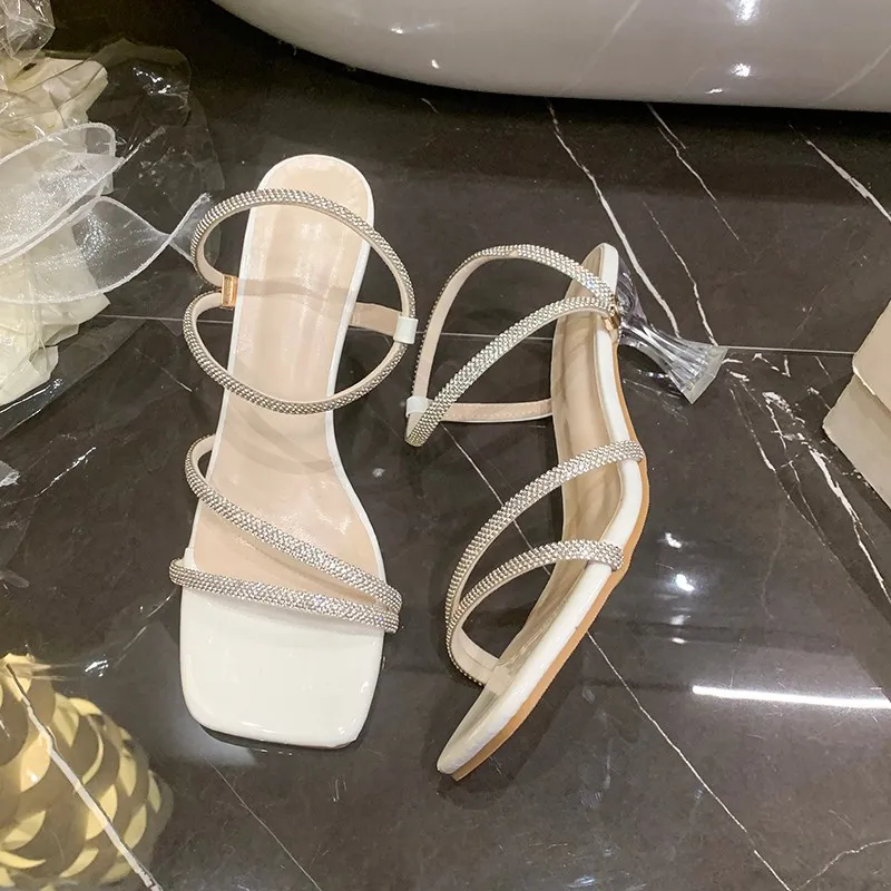 WUJI One Strap Sandals 6.5cm Women's-2