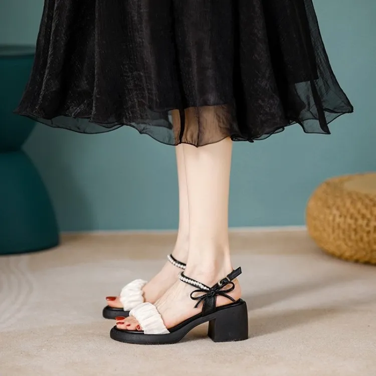 WUJI One Strap Sandals 7cm Women's-5