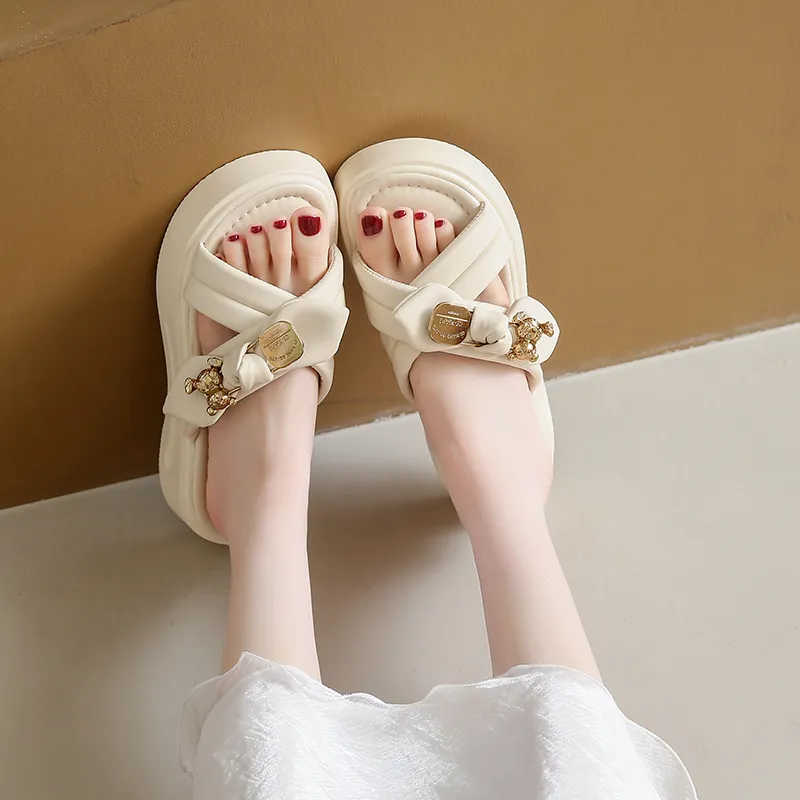 WUJI Slip Resistant Abrasion Resistant Slide Slippers Women's-5