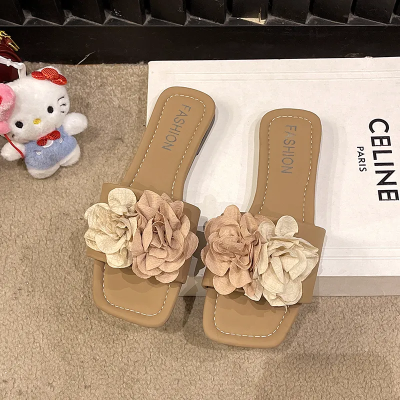 WUJI Rubber Sole Slip Resistant Abrasion Resistant Slide Slippers Women's-16