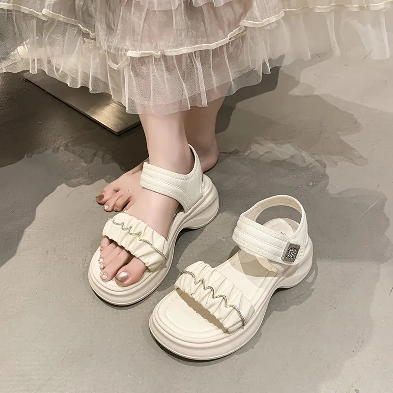 WUJI One Strap Sandals 5.5CM Women's-7