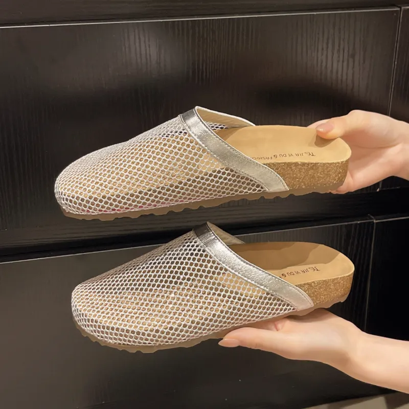 WUJI Rubber Sole Cut Out Slip Resistant Abrasion Resistant Closed Toe Slippers Women's-1