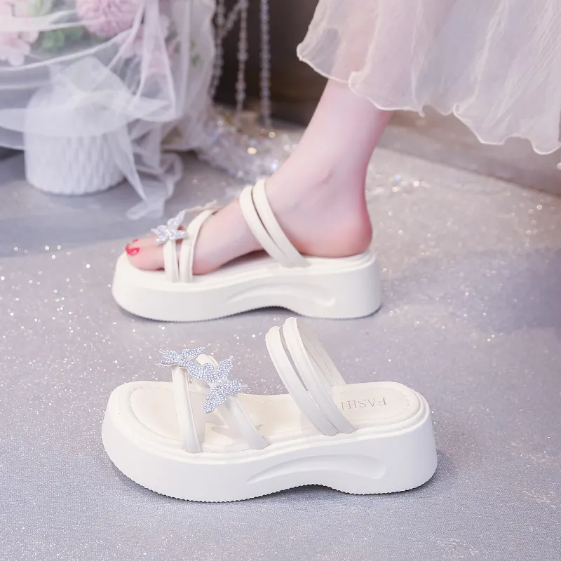 WUJI Rubber Sole Slip Resistant Abrasion Resistant Slide Slippers Women's-5