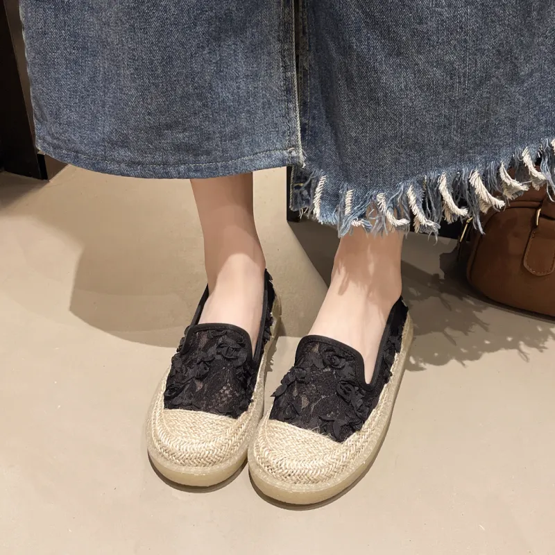 WUJI Espadrilles Women's Beige/Black-7