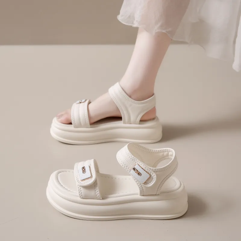 WUJI One Strap Sandals 5CM Women's-6