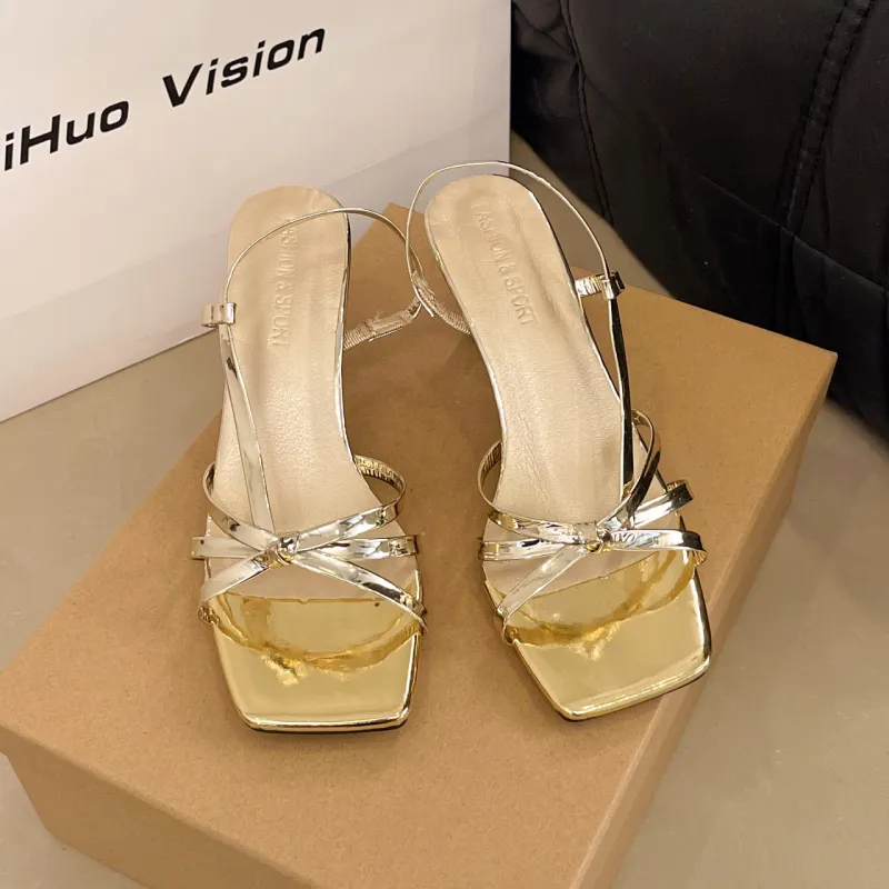 WUJI Slim Heel High Heels 7CM Women's-12