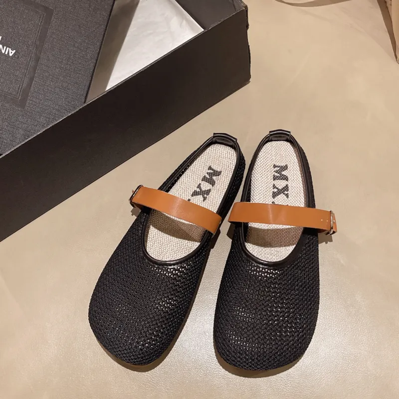 WUJI Cut Out Slip Resistant Abrasion Resistant Closed Toe Slippers Women's-2
