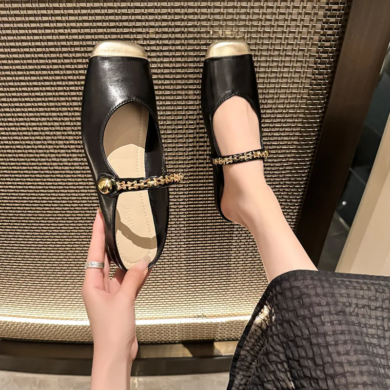 WUJI Rubber Sole Metal Abrasion Resistant Slip Resistant Closed Toe Slippers Women's-4
