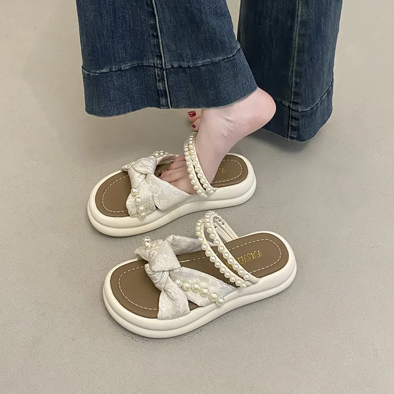WUJI Rubber Sole Slip Resistant Odor Resistant Slide Slippers Women's-1