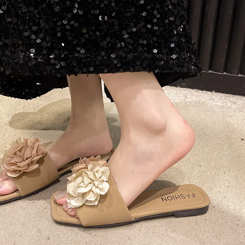 WUJI Rubber Sole Slip Resistant Abrasion Resistant Slide Slippers Women's-14