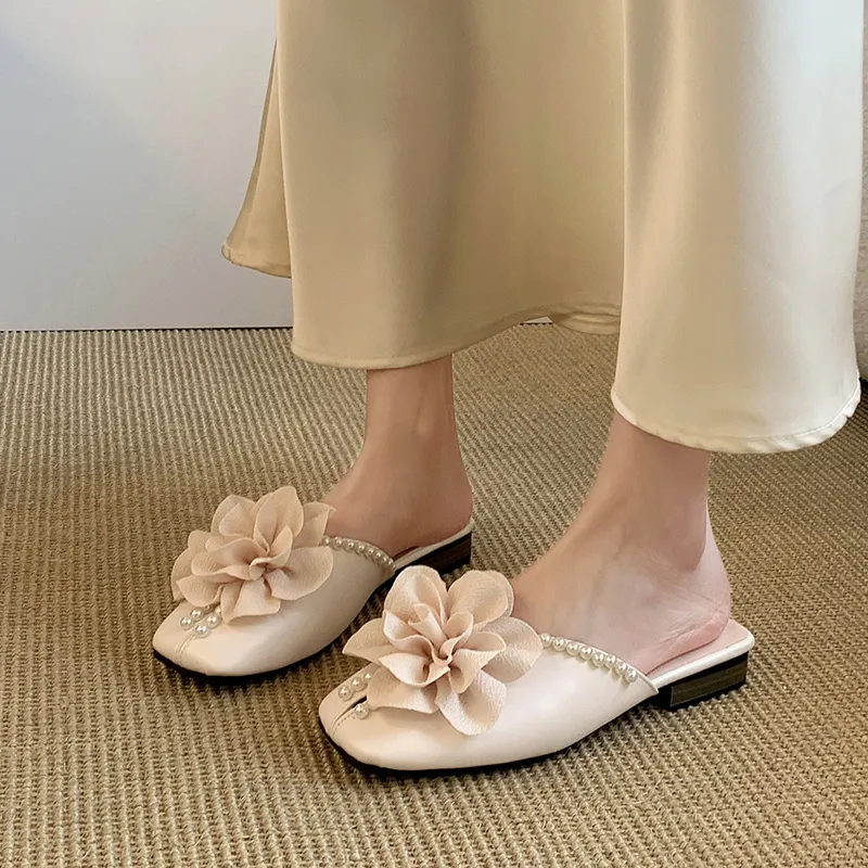 WUJI Rubber Sole Abrasion Resistant Slip Resistant Closed Toe Slippers Women's-1