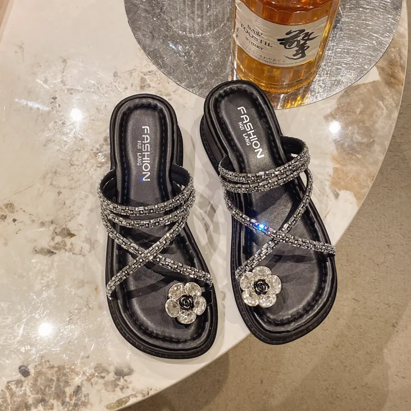 WUJI Slip Resistant Odor Resistant Slide Slippers Women's-3