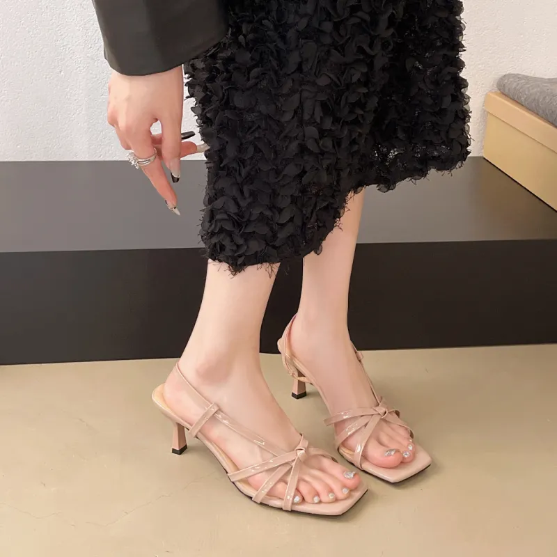 WUJI Slim Heel High Heels 7CM Women's-17