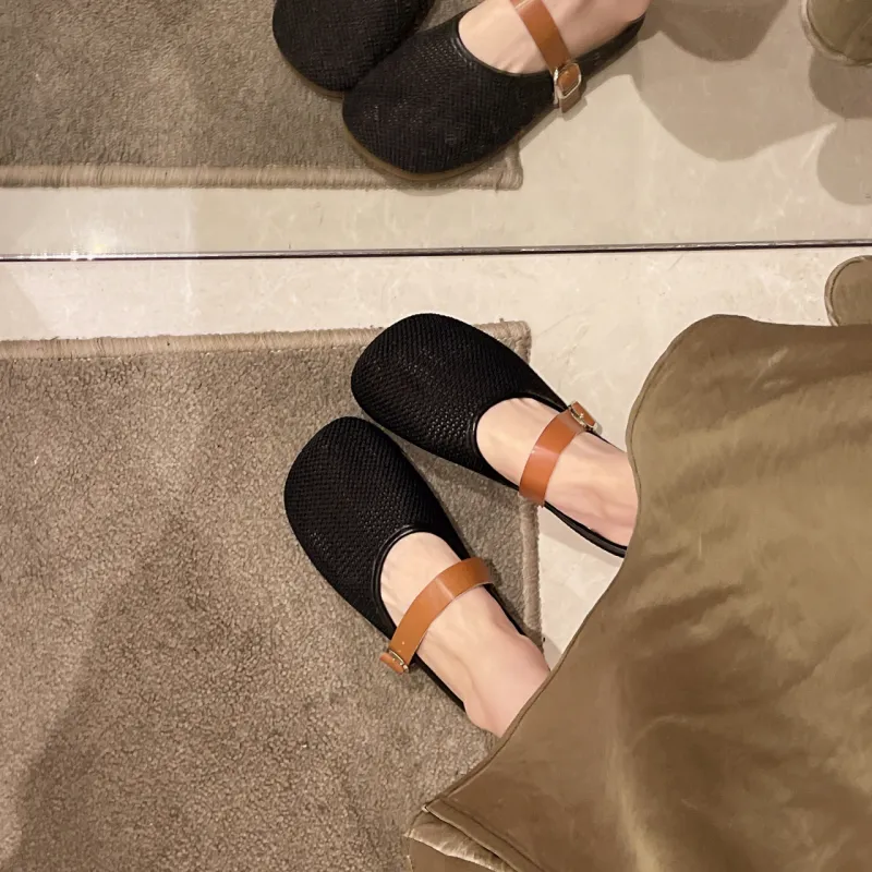WUJI Cut Out Slip Resistant Abrasion Resistant Closed Toe Slippers Women's-4