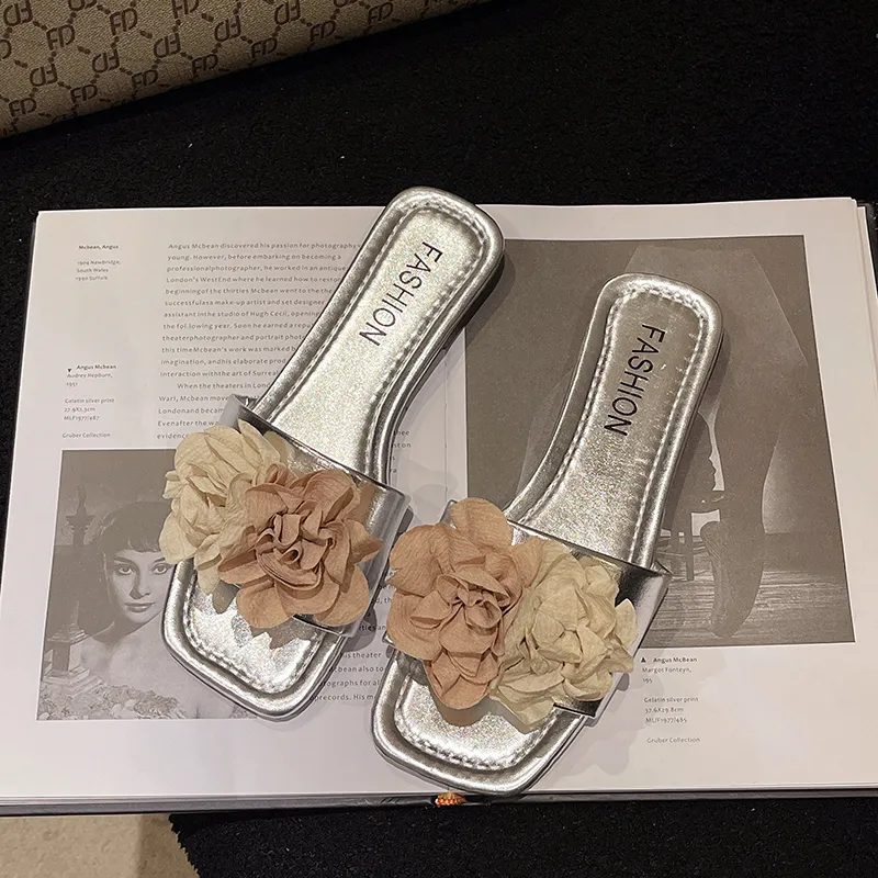 WUJI Rubber Sole Slip Resistant Abrasion Resistant Slide Slippers Women's-12