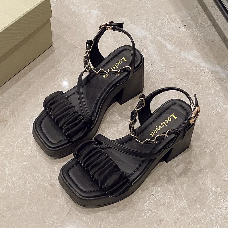 WUJI One Strap Sandals 9cm Women's-1