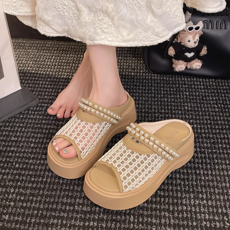 WUJI Rubber Sole Slip Resistant Abrasion Resistant Slide Slippers Women's-7
