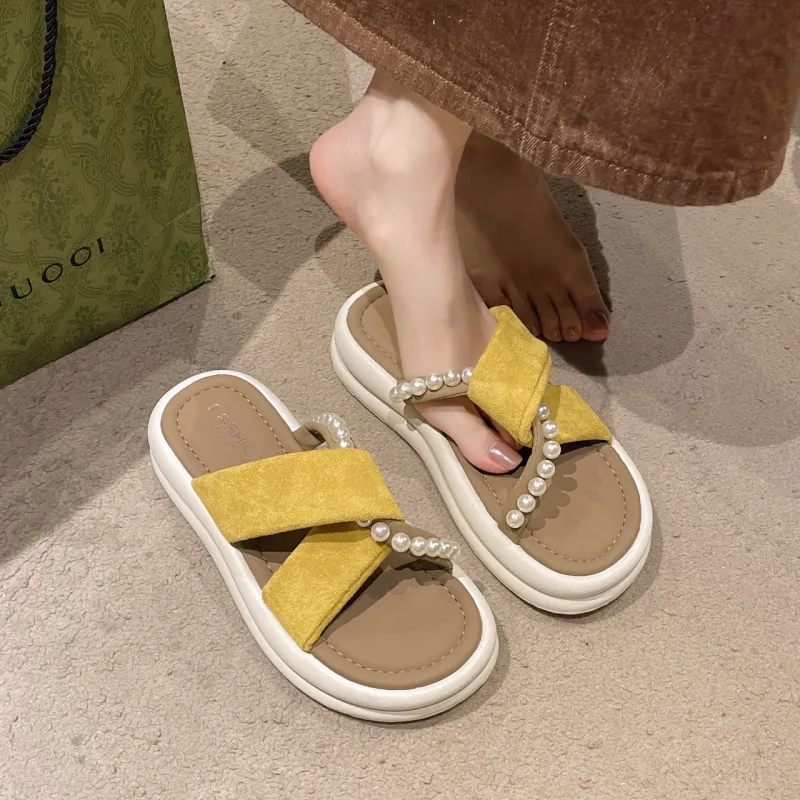 WUJI Slip Resistant Odor Resistant Slide Slippers Women's-11