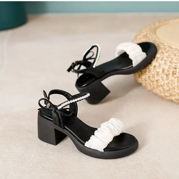 WUJI One Strap Sandals 7cm Women's-7
