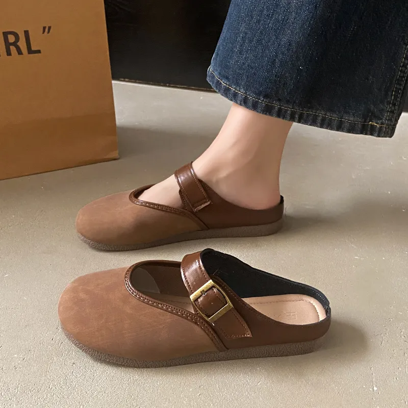 WUJI Rubber Sole Slip Resistant Abrasion Resistant Closed Toe Slippers Women's-1