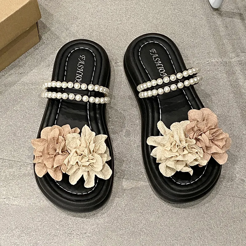WUJI Rubber Sole Slip Resistant Abrasion Resistant Slide Slippers Women's-2