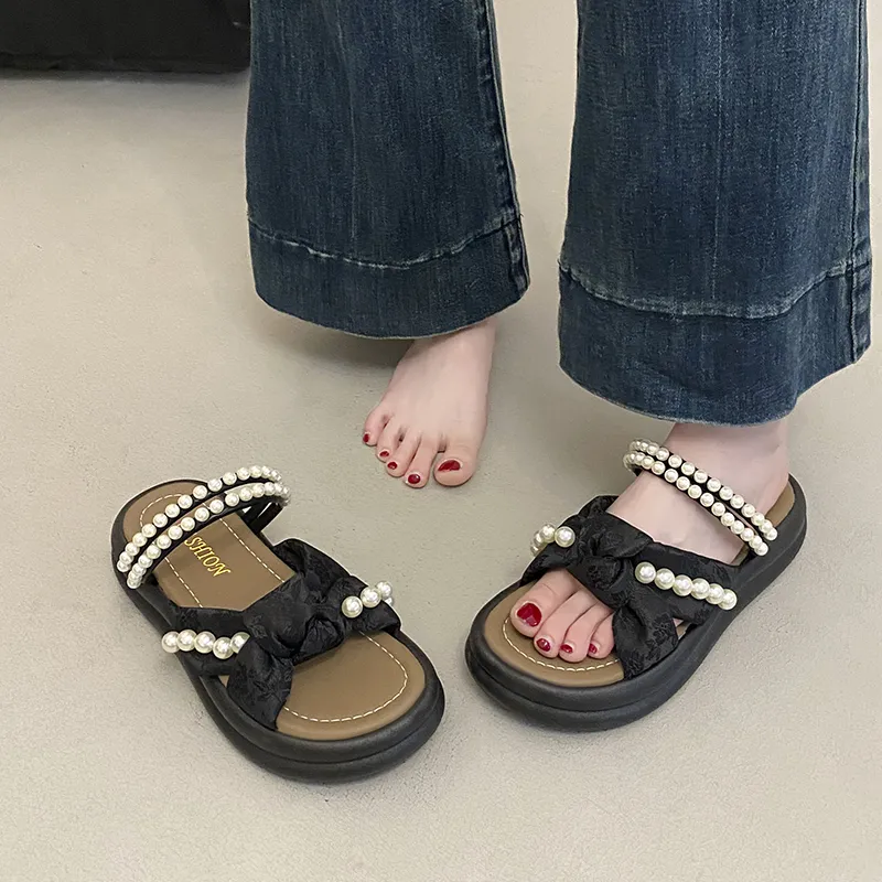 WUJI Rubber Sole Slip Resistant Odor Resistant Slide Slippers Women's-6