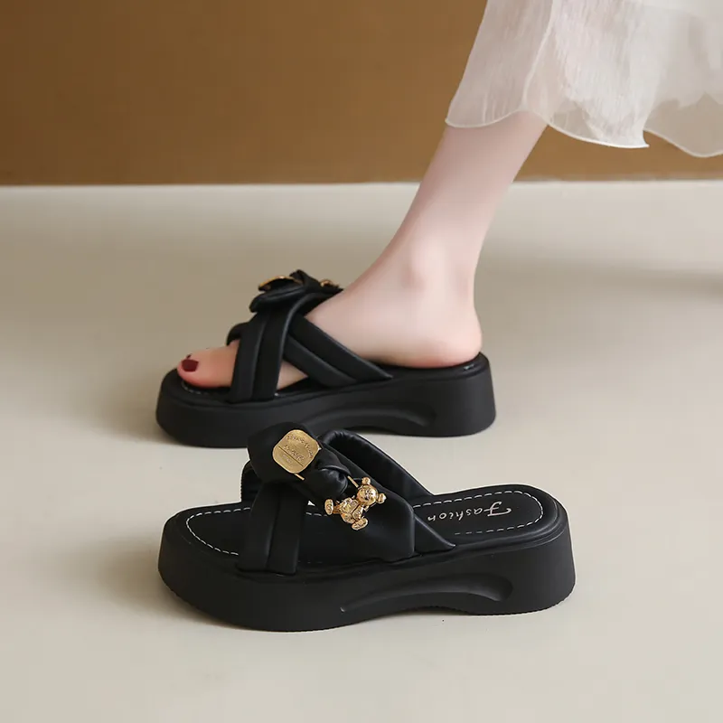 WUJI Slip Resistant Abrasion Resistant Slide Slippers Women's-7