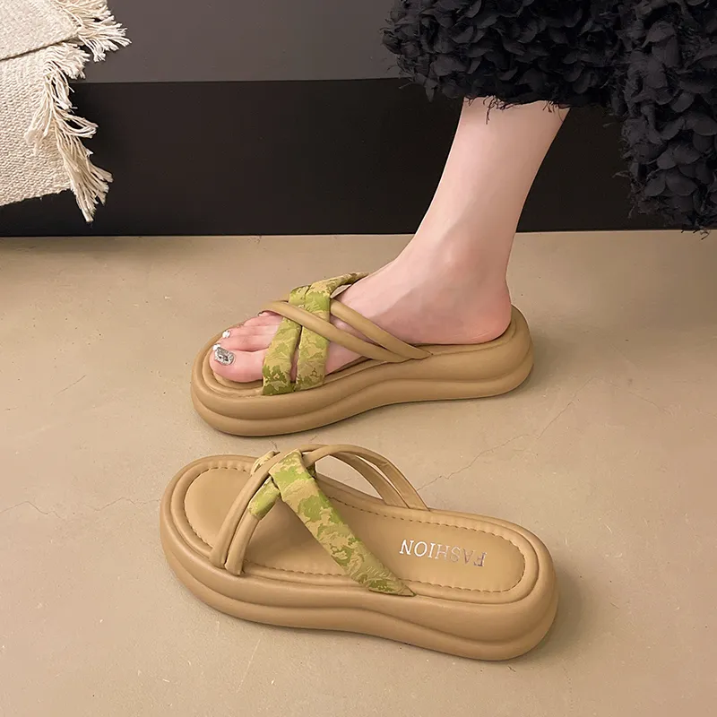 WUJI Rubber Sole Slip Resistant Abrasion Resistant Slide Slippers Women's-1