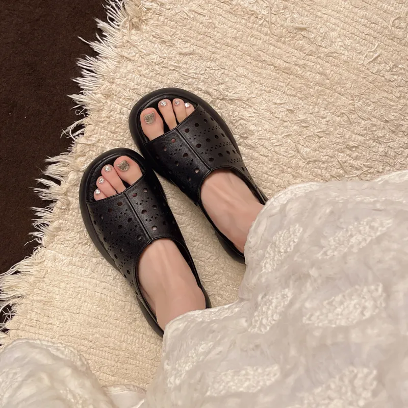 WUJI Slip Resistant Abrasion Resistant Slide Slippers Women's-3
